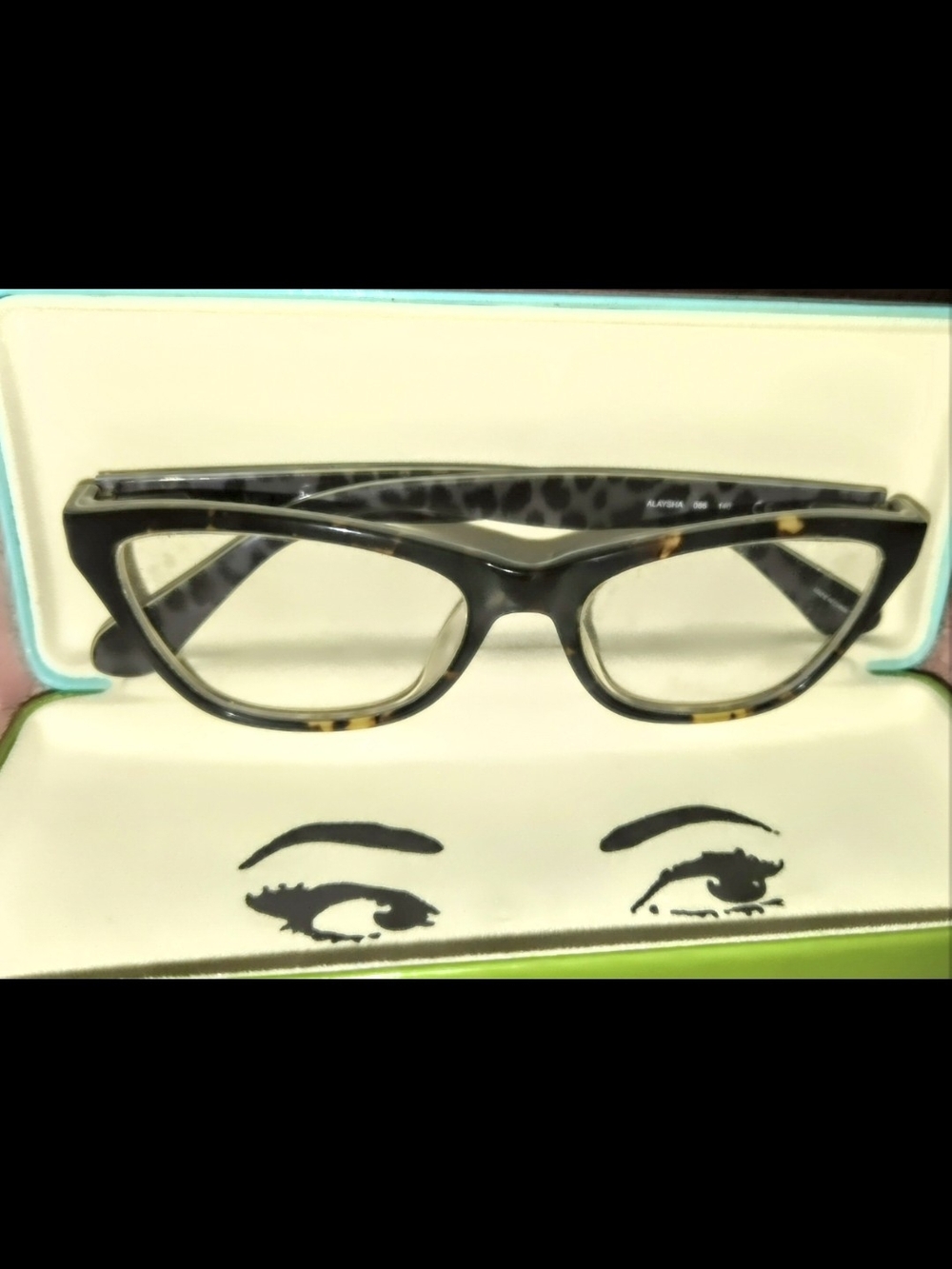 kate spade Black Tortoise Cat-Eye Glasses